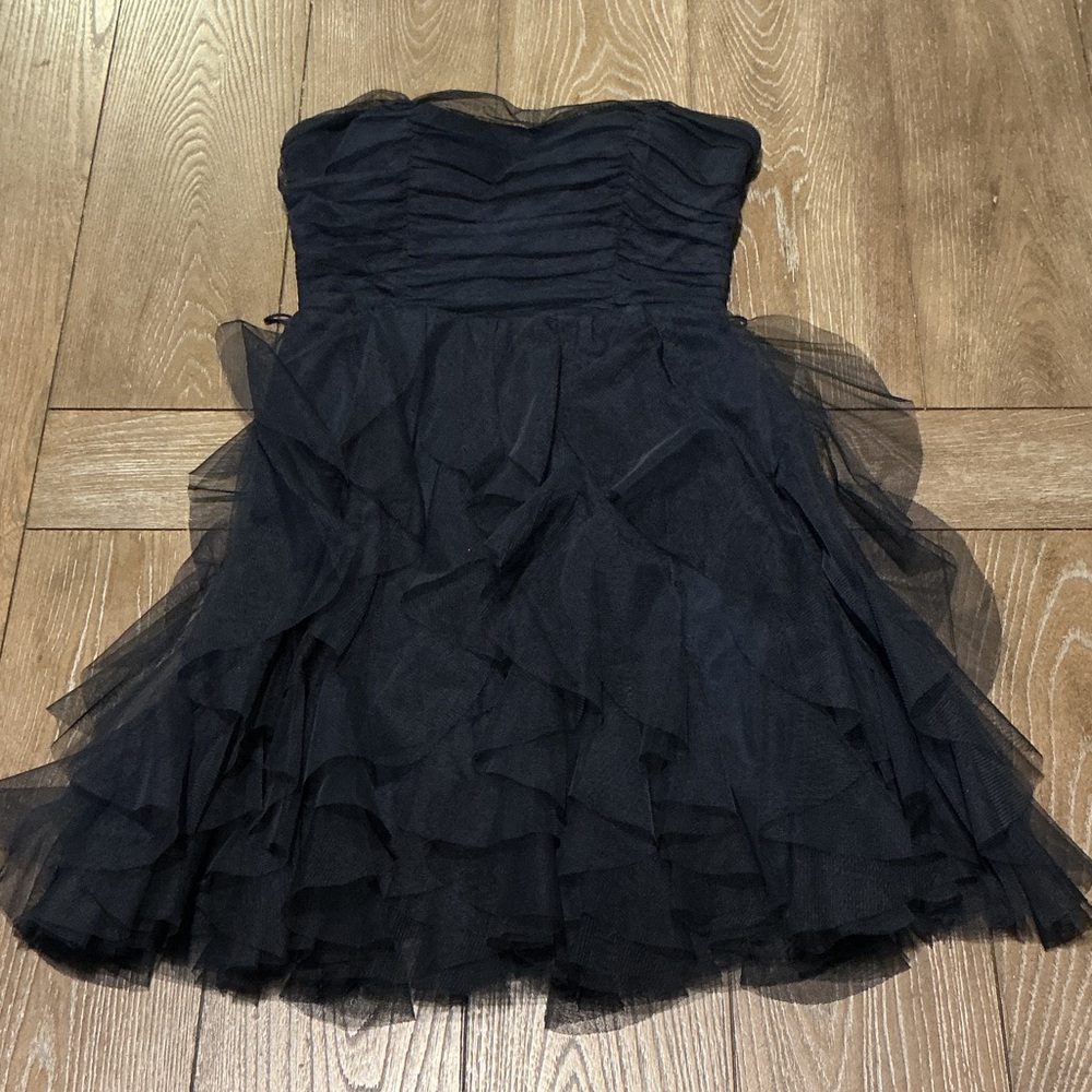Elegant Navy Strapless Tulle Dress size 1/2